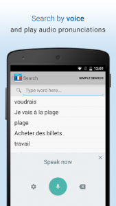 اسکرین شات برنامه French Dictionary & Thesaurus 2