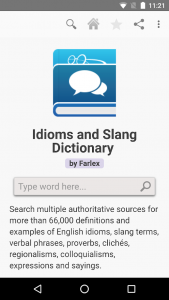 اسکرین شات برنامه Idioms and Slang Dictionary 6