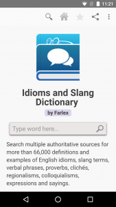 اسکرین شات 6 برنامه Idioms and Slang Dictionary