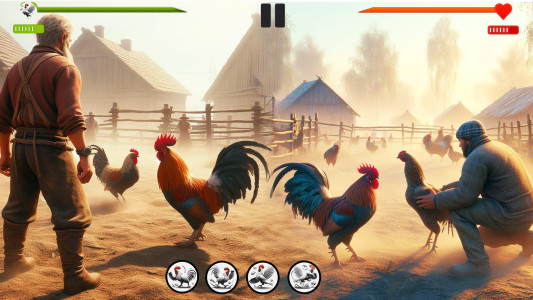 اسکرین شات 2 بازی Farm Rooster Fighting Chicks 1