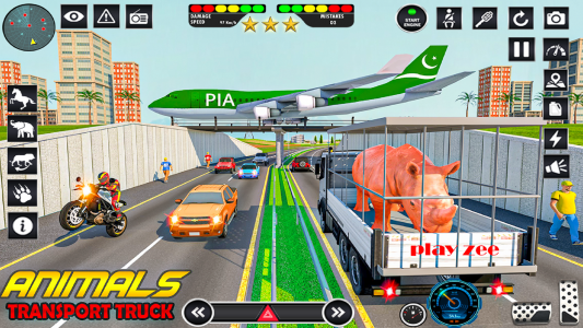 اسکرین شات بازی Farm Animals Transport Truck 3