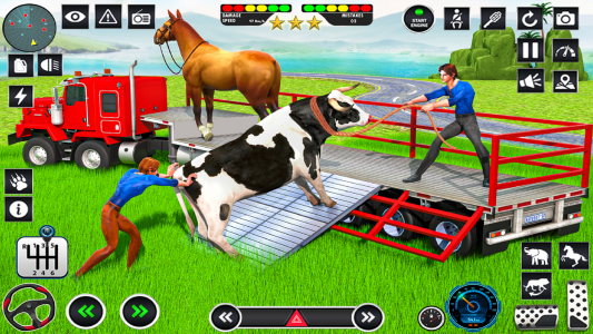 اسکرین شات بازی Farm Animals Transport Truck 2