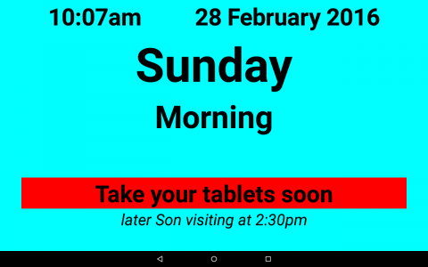 اسکرین شات 5 برنامه Dementia/Digital Diary/Clock