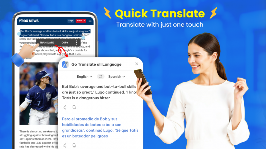 اسکرین شات 4 برنامه Go Translate All Languages