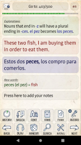 اسکرین شات برنامه Learn Spanish from scratch 1