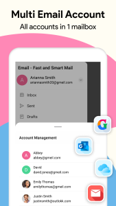 اسکرین شات 1 برنامه Email - Fast and Smart Mail