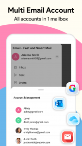 اسکرین شات برنامه Email - Fast and Smart Mail 1