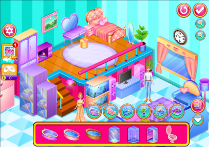 اسکرین شات 1 برنامه Princess Room Decoration