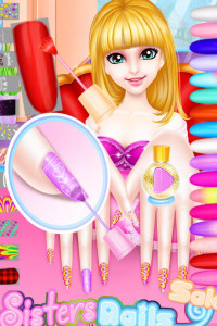 اسکرین شات برنامه Sisters Nail Salon & Make up 3