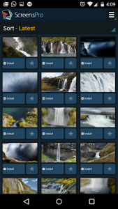 اسکرین شات برنامه Waterfall Live Wallpapers HD 1