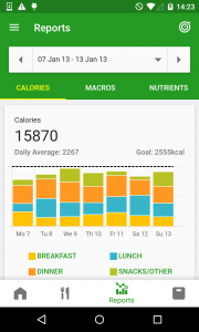 اسکرین شات برنامه Calorie Counter by FatSecret 4