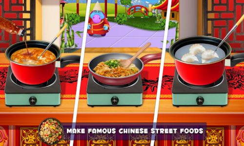 اسکرین شات بازی Authentic Chinese Street Food Maker! Cooking Foods 2