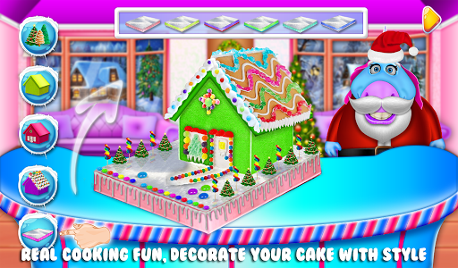 اسکرین شات بازی DIY Gingerbread House Cake Maker! Cooking Game 8