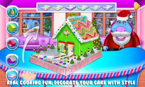 اسکرین شات بازی DIY Gingerbread House Cake Maker! Cooking Game 4