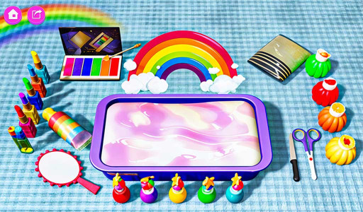اسکرین شات 5 بازی Makeup Slime Game! Relaxation