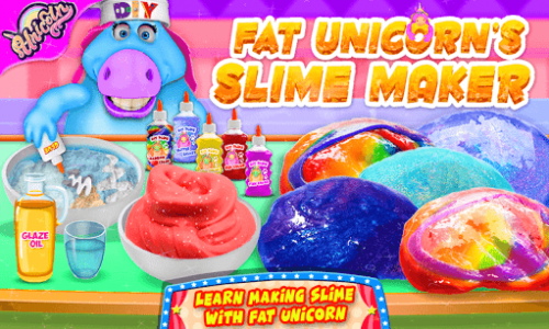 اسکرین شات بازی Mr. Fat Unicorn Slime Maker Game! DIY Squishy Toy 1