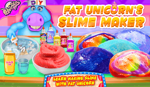 اسکرین شات بازی Mr. Fat Unicorn Slime Maker Game! DIY Squishy Toy 6