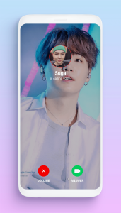 اسکرین شات 8 برنامه BTS Fake Video Call Prank