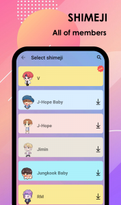 اسکرین شات 2 برنامه BTS Shimeji - Live Wallpaper