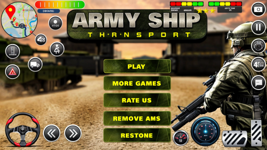 اسکرین شات بازی Army Transport Tank Ship Games 1