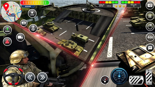 اسکرین شات بازی Army Transport Tank Ship Games 2