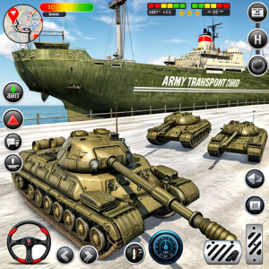 اسکرین شات بازی Army Transport Tank Ship Games 3