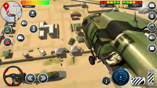 اسکرین شات بازی Army Transport Tank Ship Games 3