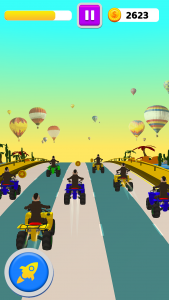 اسکرین شات بازی Quad Bike Traffic Shooting Gam 4