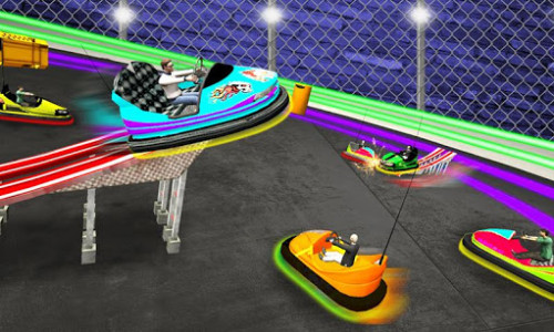 اسکرین شات برنامه Light Bumping Cars Extreme Stunts: Bumper Car Game 2