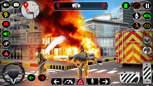 اسکرین شات بازی American Fire Truck Simulator 4