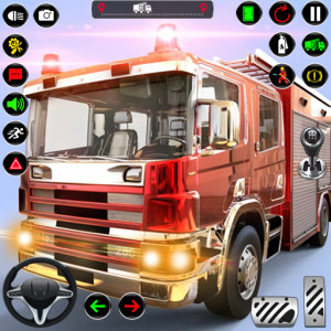 اسکرین شات بازی American Fire Truck Simulator 1