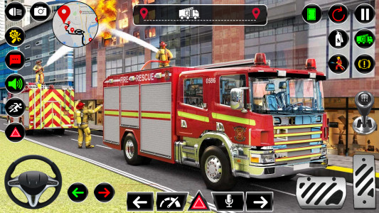 اسکرین شات بازی American Fire Truck Simulator 3
