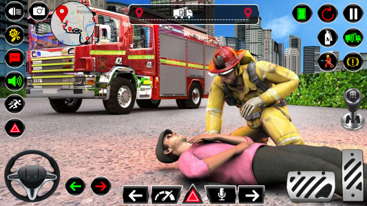 اسکرین شات بازی American Fire Truck Simulator 5