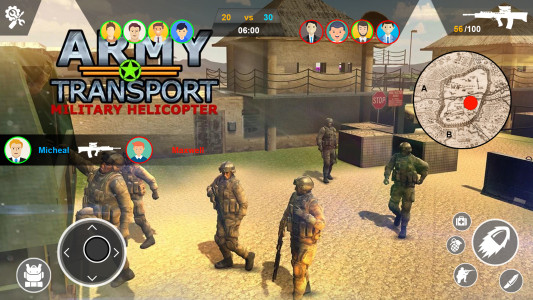 اسکرین شات 2 بازی Army Transport Helicopter Game
