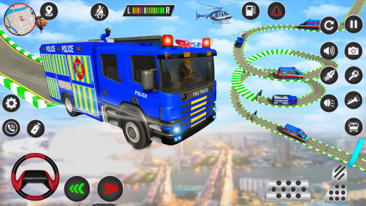 اسکرین شات بازی American Fire Truck Stunt Game 4