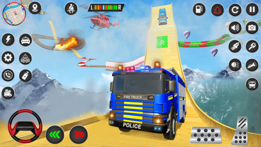 اسکرین شات بازی American Fire Truck Stunt Game 5