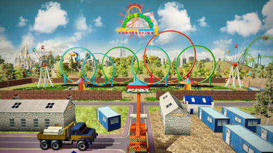 اسکرین شات بازی Roller Coaster Construction Simulator: Crane Games 1