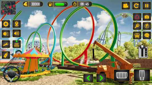 اسکرین شات بازی Roller Coaster Builder Game 4