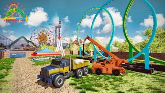 اسکرین شات بازی Roller Coaster Construction Simulator: Crane Games 2