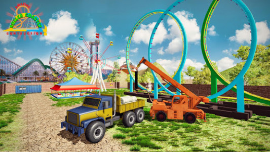 اسکرین شات بازی Roller Coaster Construction Simulator: Crane Games 6