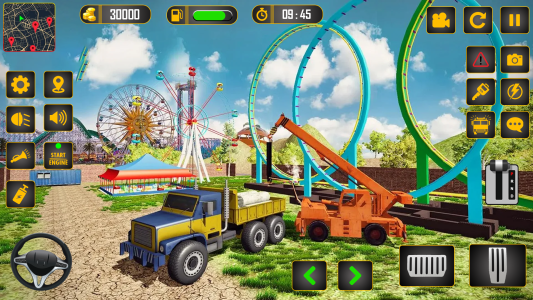 اسکرین شات 3 بازی Roller Coaster Builder Game