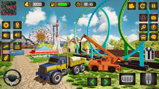 اسکرین شات بازی Roller Coaster Builder Game 3