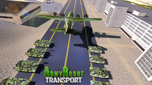 اسکرین شات بازی US Army Tank Robot Cargo Plane 7