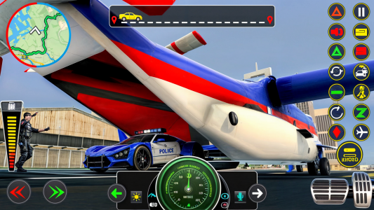 اسکرین شات بازی Police Muscle Car Cargo Plane 3