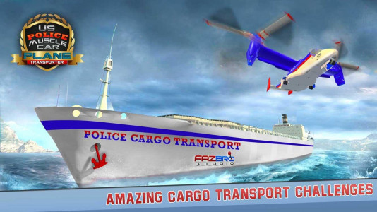 اسکرین شات بازی Police Muscle Car Cargo Plane 3