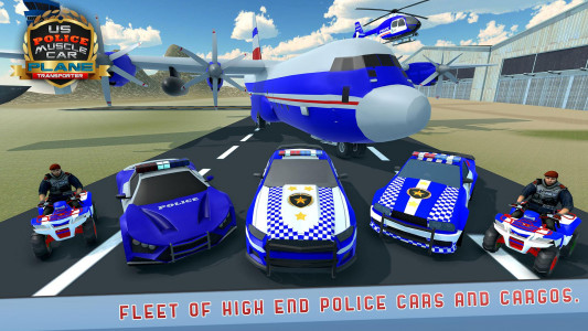 اسکرین شات بازی Police Muscle Car Cargo Plane 8