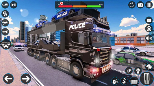 اسکرین شات 4 بازی Police Robot Transport Games