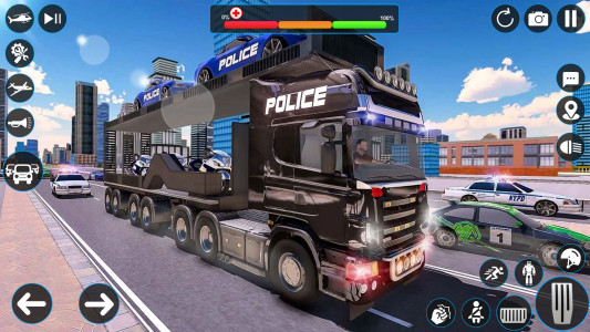 اسکرین شات بازی Police Robot Transport Games 4