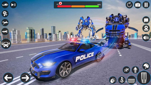 اسکرین شات بازی Police Robot Transport Plane 2