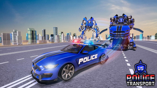 اسکرین شات بازی Police Robot Transport Games 5